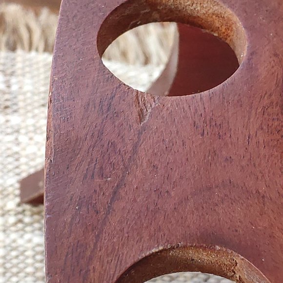 Wooden Barrel Set with 6 Glasses, Vintage Stand Caddy 9.5" - Picture 16 of 16